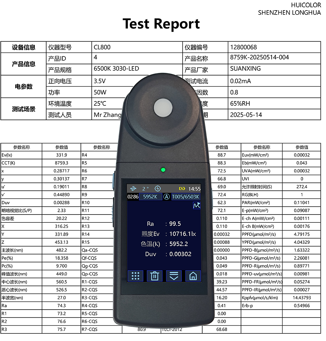 CL700分光辐射照度计