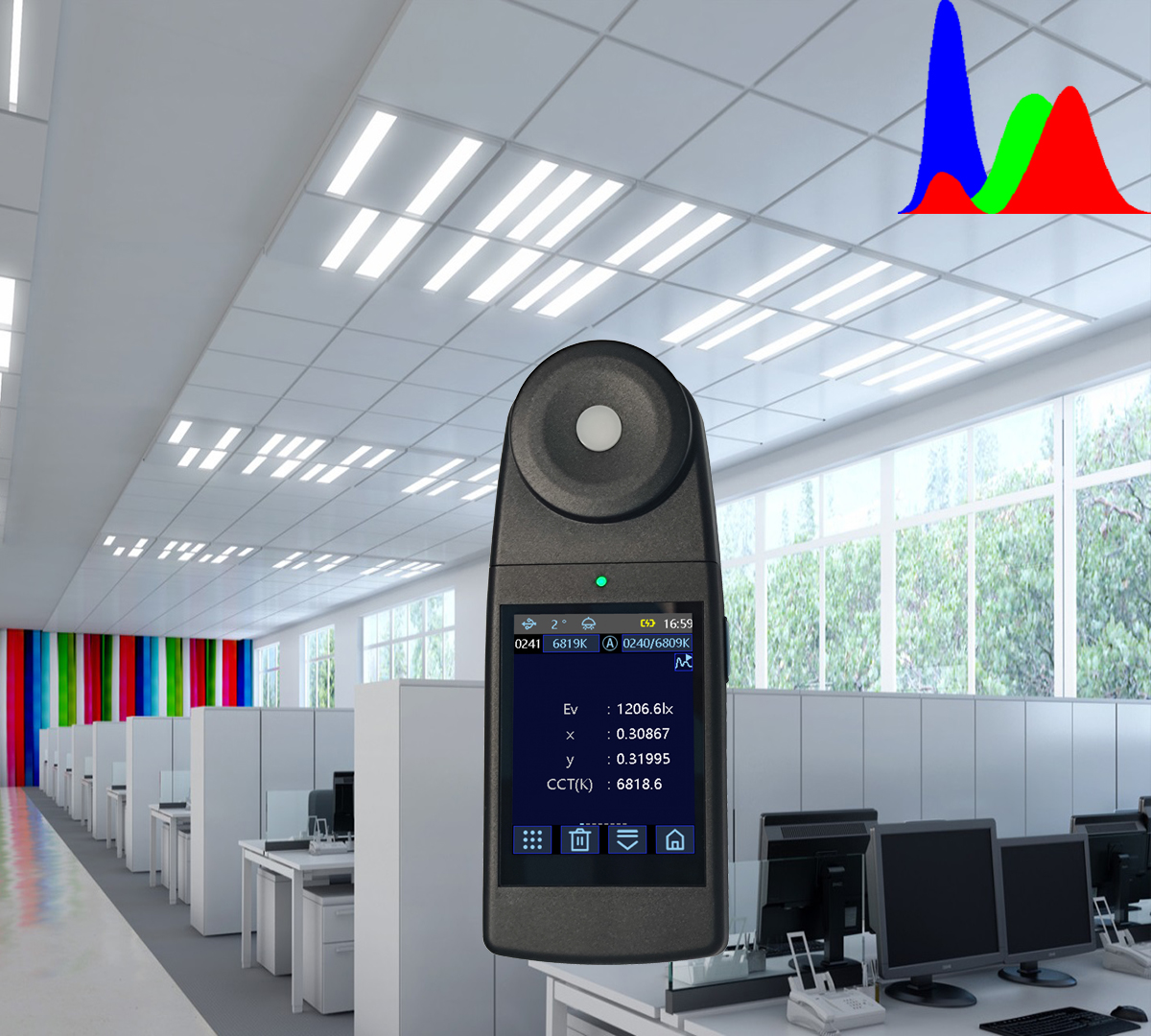 CL503 illuminance colorimeter